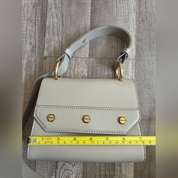 KEITH &CHARLES NUDE structured Mini Satchel Crossbody Bag Alaia Quiet Luxury Y2K - Picture 16 of 16